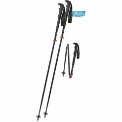 Komperdell Carbon FXP.4 Approach Vario Compact Trekking Poles black/red