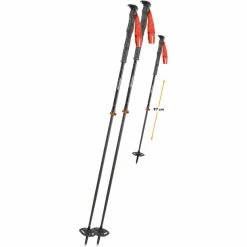 Komperdell Descent Carbon Vario Poles carbon/orange