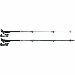 LEKI Sherpa Lite Mountaineering Poles neonorange-black-denimblue