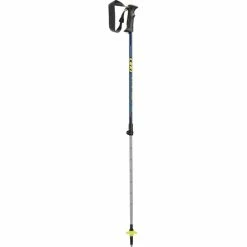 LEKI Vario XS Ski Touring Poles Kids blue/white/neon yellow