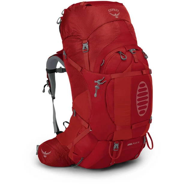 Osprey Ariel Plus 70 Backpack Women carnelian red 1 Osprey Ariel Plus 70 Backpack Women carnelian red